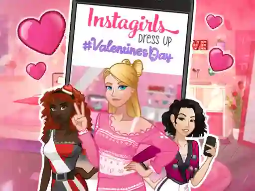 Logħba Instagirls: Valentine Dress Up onlajn