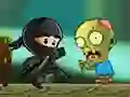 Logħba Ninja Kid Vs Zombies onlajn
