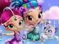 Logħba Shimmer and Shine Dress up onlajn