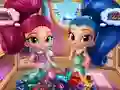 Logħba Shimmer And Shine Wardrobe Cleaning onlajn
