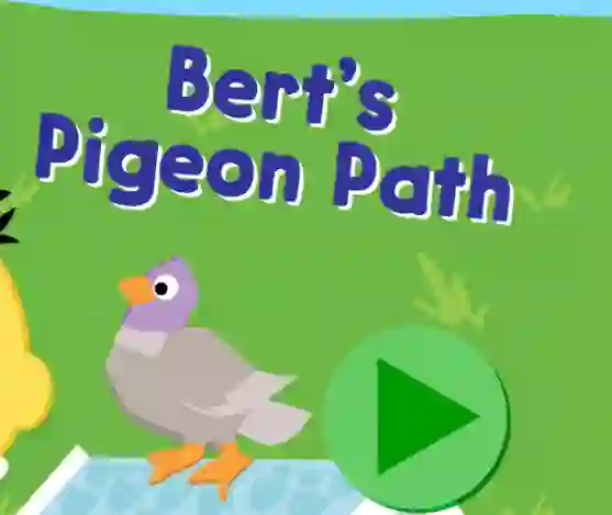 Logħba 123 Sesame Street: Bert's Pigeon Path onlajn