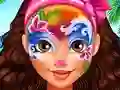 Logħba Oceania Princess Moana Face Art onlajn
