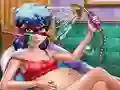 Logħba Pregnant Dotted Girl Spa onlajn
