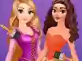 Logħba Disney Princesses Rainbow Dresses onlajn