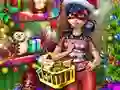 Logħba Dotted Girl Christmas Shopping onlajn