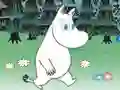 Logħba Moomins: reading with adjectives onlajn
