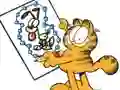 Logħba Garfield connects the dots onlajn