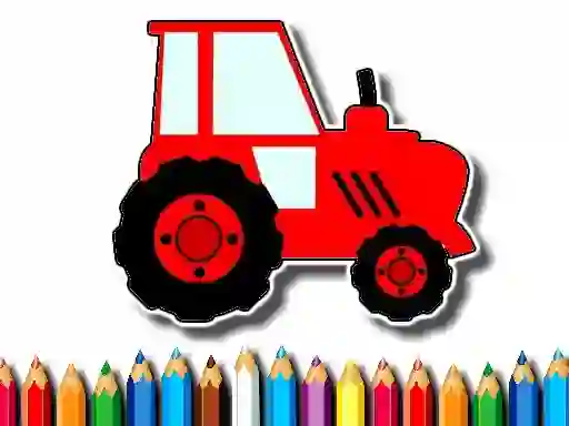 Logħba Easy Kids Coloring Tractor onlajn