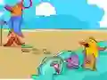 Logħba Cartoon Birds Differences onlajn