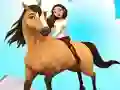 Logħba Horse Run 3D onlajn