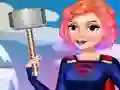 Logħba Bffs Superhero Dress Up onlajn