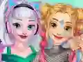 Logħba Elsa and Rapunzel Future Fashion onlajn