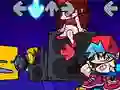 Logħba Friday Night Funkin vs Geometry Dash onlajn