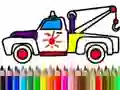Logħba Back To School: Truck Coloring Book onlajn