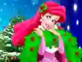 Logħba Ariel The Little Mermaid Christmas Dres Up onlajn