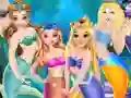 Logħba Princess Mermaid Style Dress Up onlajn