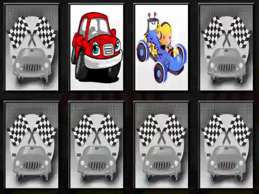 Logħba Racing Cars Memory onlajn