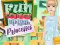 Logħba Fun College Life with Princesses onlajn
