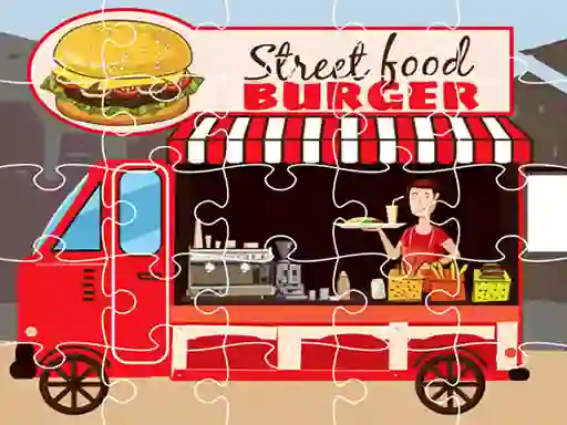 Logħba Burger Trucks Jigsaw onlajn