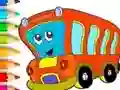 Logħba Coloring Book: Bus onlajn