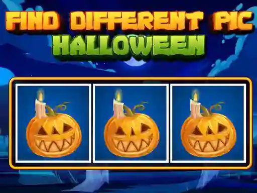 Logħba Find Different Pic Halloween onlajn