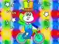 Logħba Coloring Book: Monkey Rides Unicycle onlajn