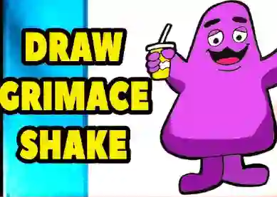 Logħba Grimace Shake: Draw and Erase onlajn