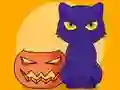 Logħba Coloring Book: Halloween Cat onlajn