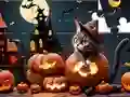 Logħba Jigsaw Puzzle: Halloween Cat onlajn