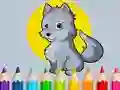 Logħba Coloring Book: Wolf onlajn