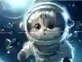 Logħba Jigsaw Puzzle: Astronaut-Cat onlajn