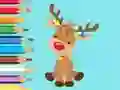 Logħba Coloring Book: Cute Christmas Reindeer onlajn