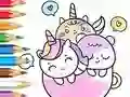 Logħba Coloring Book: A Cup Of Unicorn onlajn