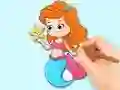 Logħba Coloring Book: Beautiful Mermaid Princess onlajn