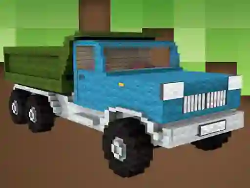 Logħba Blockcraft Truck Jigsaw onlajn
