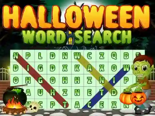 Logħba Halloween Words Search onlajn