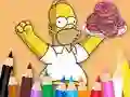 Logħba Coloring Book: Simpson Doughnut onlajn