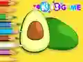 Logħba Coloring Book: Avocado Fruit onlajn