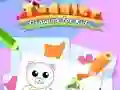 Logħba Toddler Drawing: Cute Dog onlajn