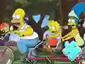 Logħba Jigsaw Puzzle: Simpson Family Riding onlajn