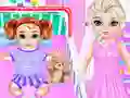 Logħba Little Elsa Caring Day onlajn