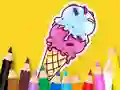 Logħba Coloring Book: Cool Ice Cream onlajn