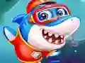 Logħba Little Panda Shark Family onlajn