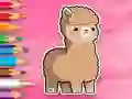 Logħba Coloring Book: Cute Alpaca onlajn