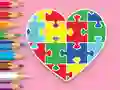 Logħba Coloring Book: Heart Jigsaw onlajn