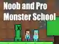 Logħba Noob and Pro Monster School onlajn