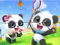 Logħba Jigsaw Puzzle: Baby Panda Spring Outing onlajn