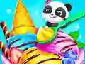 Logħba Baby Panda Ice Cream Truck onlajn