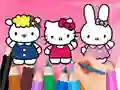 Logħba Coloring Book: Hello Kitty With Friends onlajn