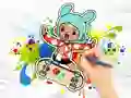Logħba Coloring Book: Toca Boca Skateboard onlajn